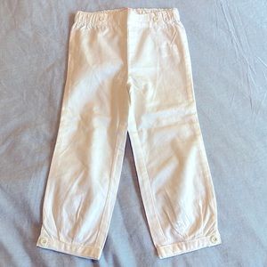 Gocco brand new kids white pants size 18/24 months